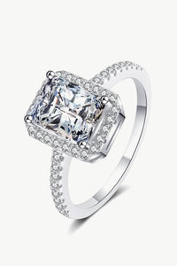 1 Carat Rectangle Moissanite Ring - OmniGlitz 