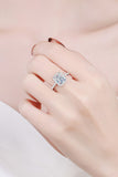 1 Carat Rectangle Moissanite Ring - OmniGlitz 