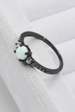 925 Sterling Silver Round Opal Ring - OmniGlitz 