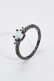 925 Sterling Silver Round Opal Ring - OmniGlitz 