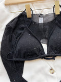 Glitter Three-Piece Swim Set - OmniGlitz 