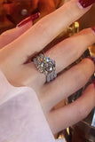 3 Carat Moissanite Three-Layer Ring - OmniGlitz 